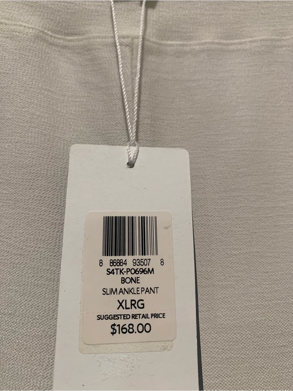 EILEEN FISHER SLIM ANKLE PANT in Bone NWT XL - Picture 6 of 9